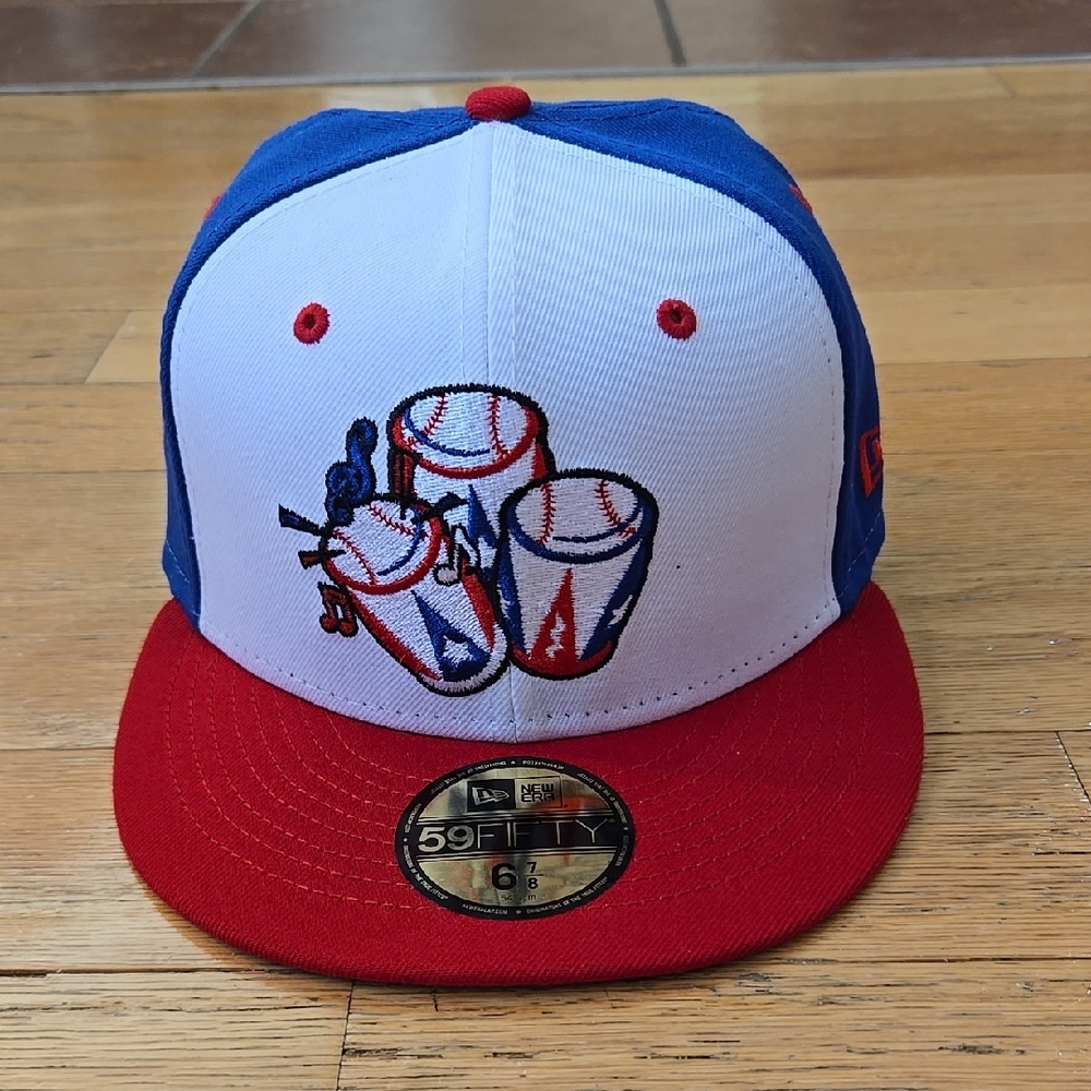 Syracuse Mets Congueros Hat Cap New Era 59FIFTY Fitted      6 7/8 New York MILB